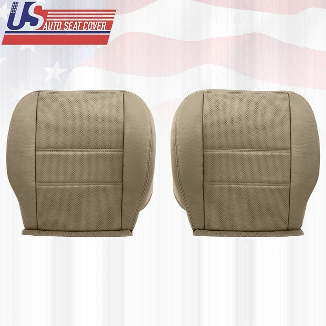 2001 2002 Driver & Passenger Bottom Leather Seat Cover For Nissan Pathfinder TAN