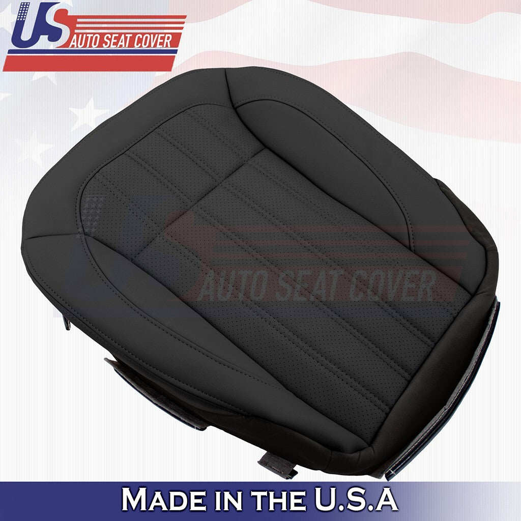 2016-2018 For Mercedes Benz GLE350 400 Passenger Bottom Leather Seat Cover Black