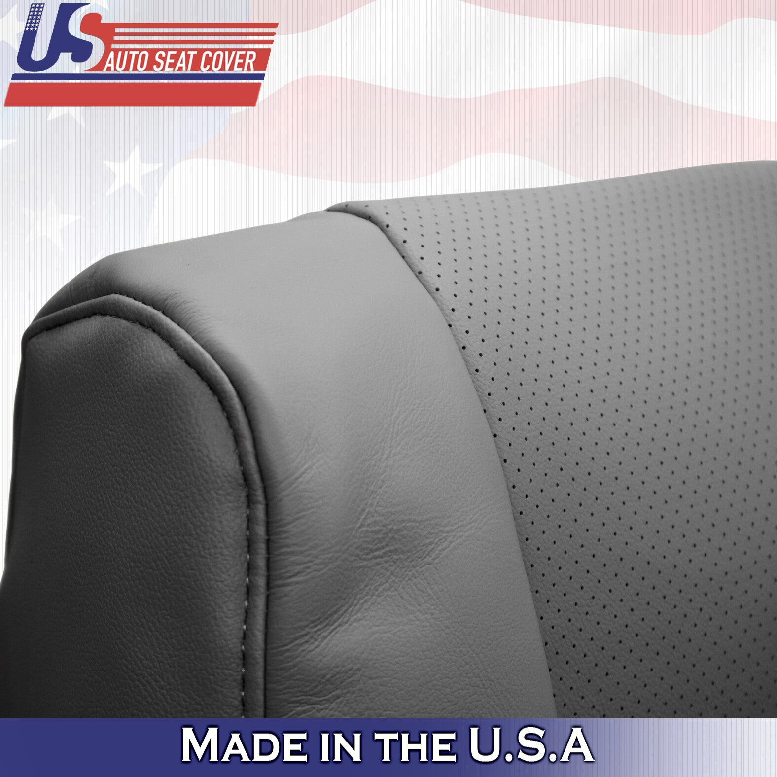 For 2005 2006 2007 2008 Acura RL Driver Top & Bottom Leather Seat Covers Taupe