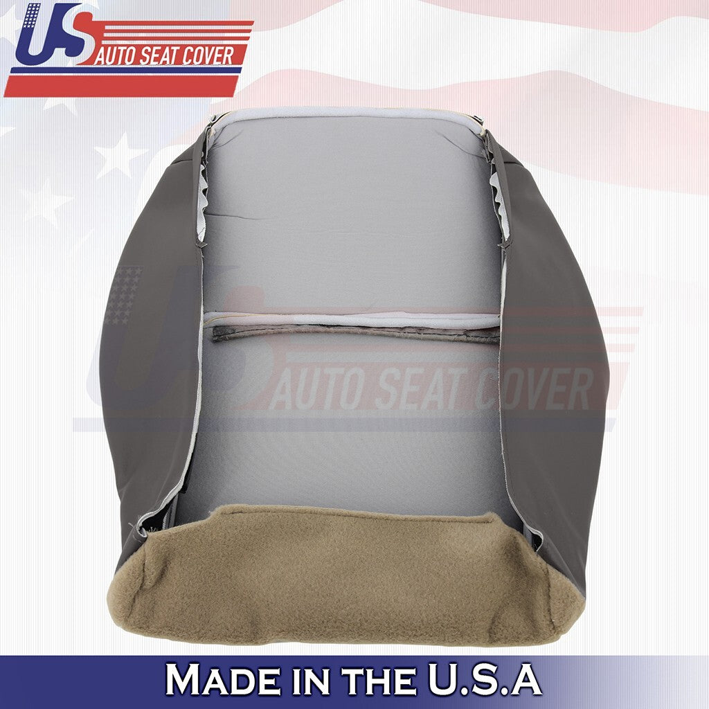 2008 to 2010 For Jeep Grand Cherokee Driver Bottom Leather Seat Cover 2 Tone Tan