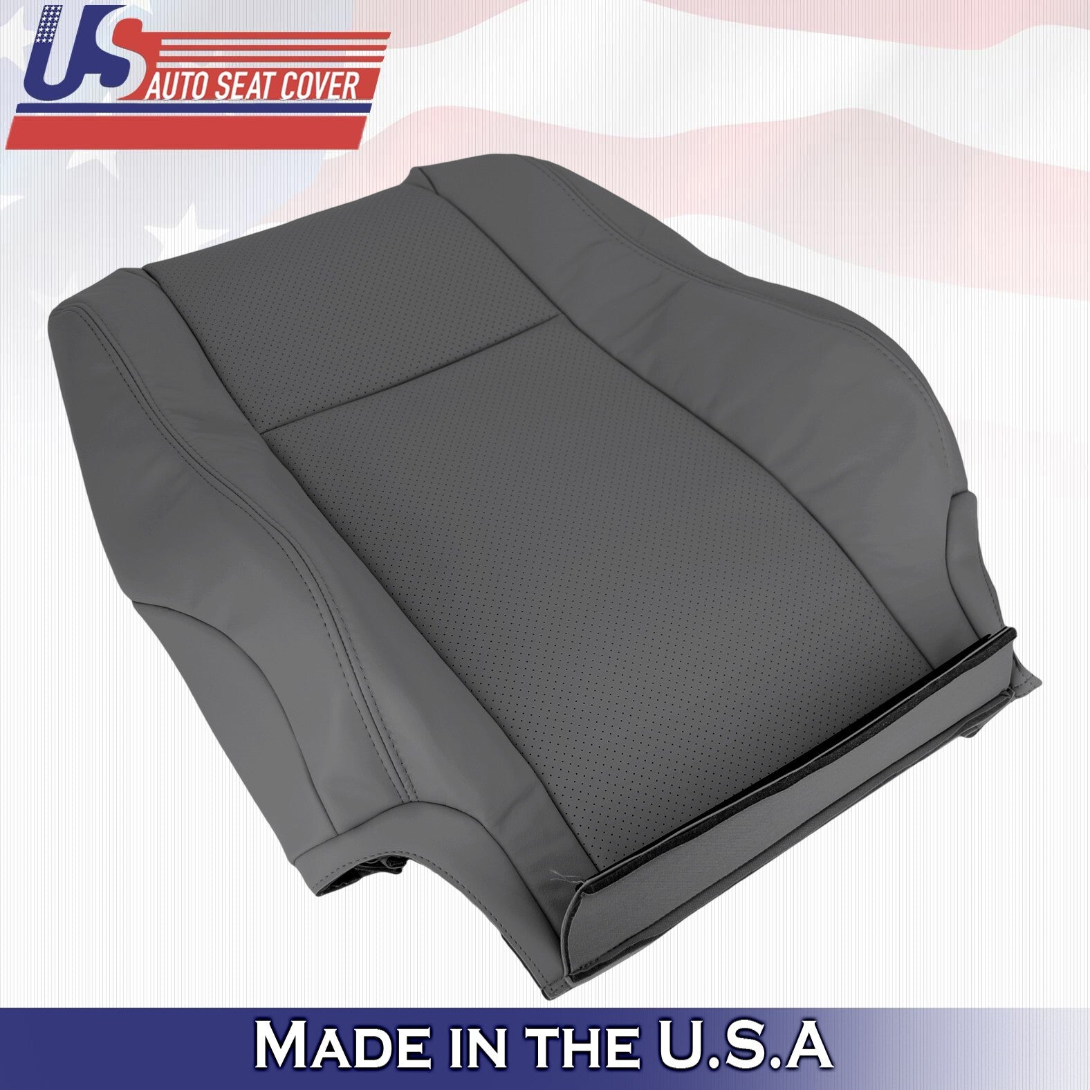 2004-2008 FITS Toyota Solara Driver Top Perforated Leather Cover Dark Gray