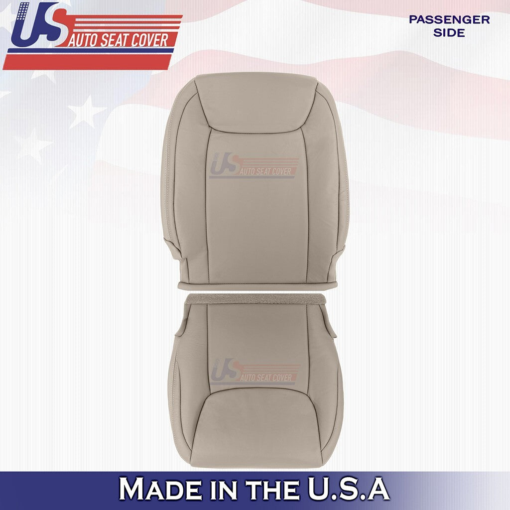 2004 to 2010 For Toyota Sienna Front Set Bottoms & Tops Leather Seat Cover Tan