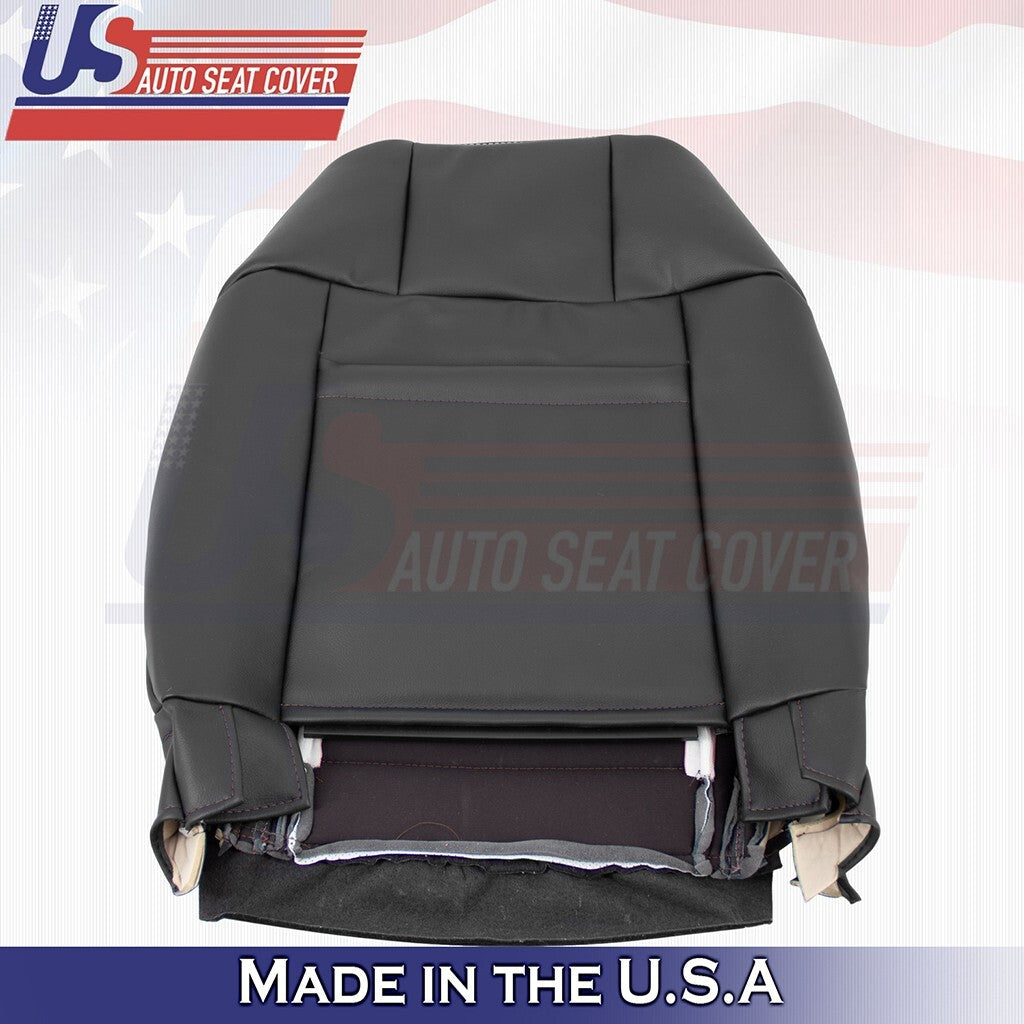 2010 to 2014 For Ford Mustang Passenger Top &Bottom Leather w/ Perf Cover Black