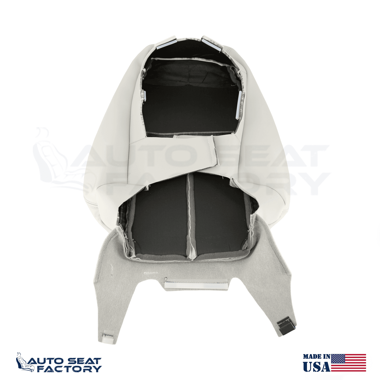 Replacement 2014 - 2020 Fits Infiniti Q50 Driver Top Gray Vinyl SOLID Seat Cover