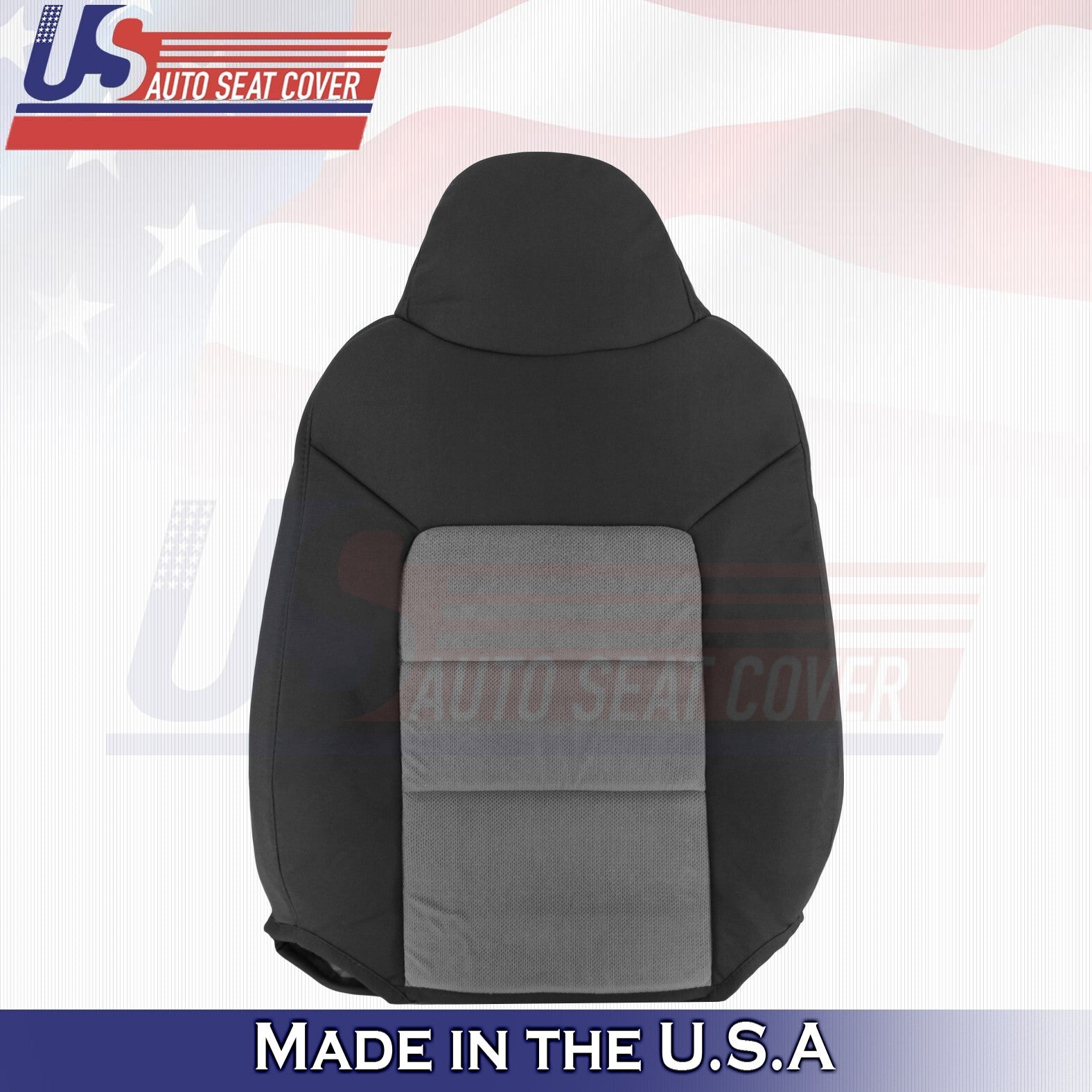 2003 to 2006 Fits Ford Expedition Driver Side Top Cloth Seat Cover 2 Tone Gray