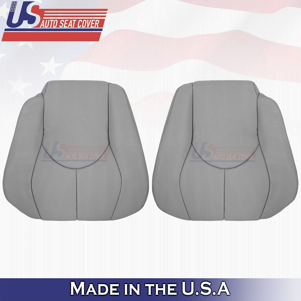 1996 to 2002 For Mercedes Benz SL600 Front Set Tops &Bottoms Leather Cover Gray