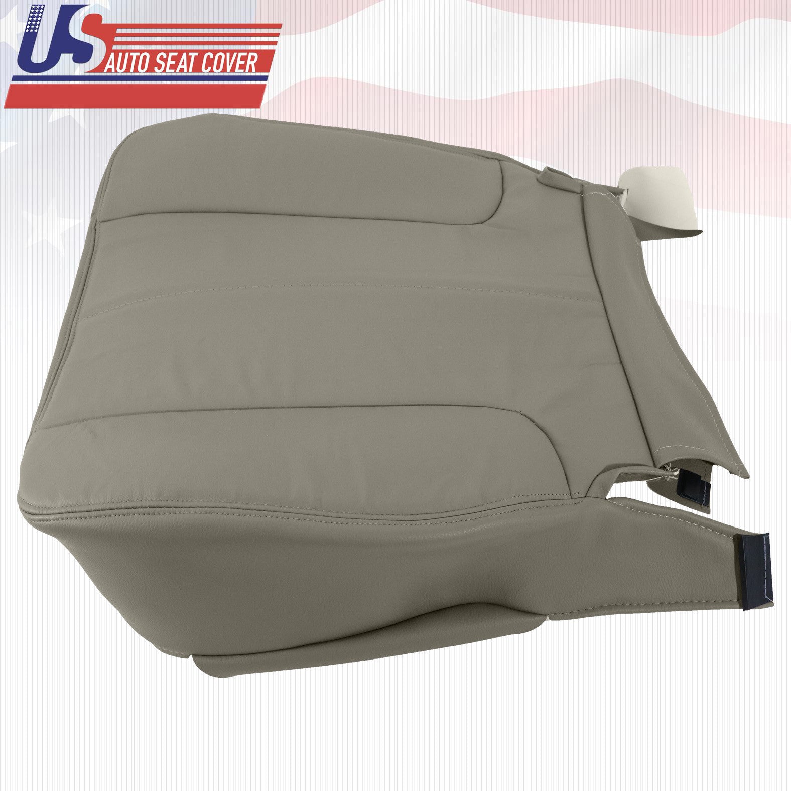 2002 to 2005 Fits Dodge Ram 1500 SLT Passenger Bottom Leather Seat Cover Tan