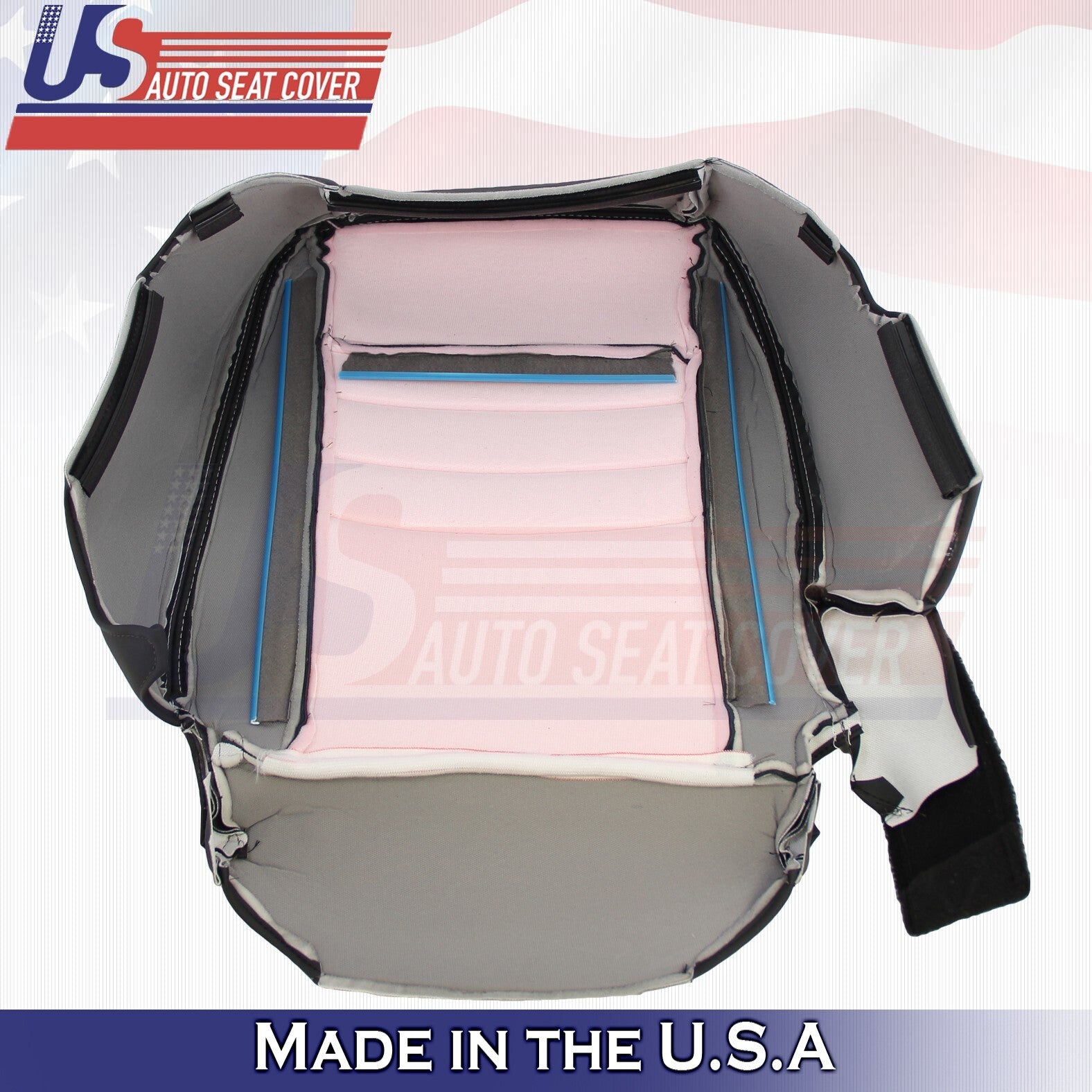2011 2012 For Dodge Charger SXT Front Driver Top & Bottom Leather Covers Black