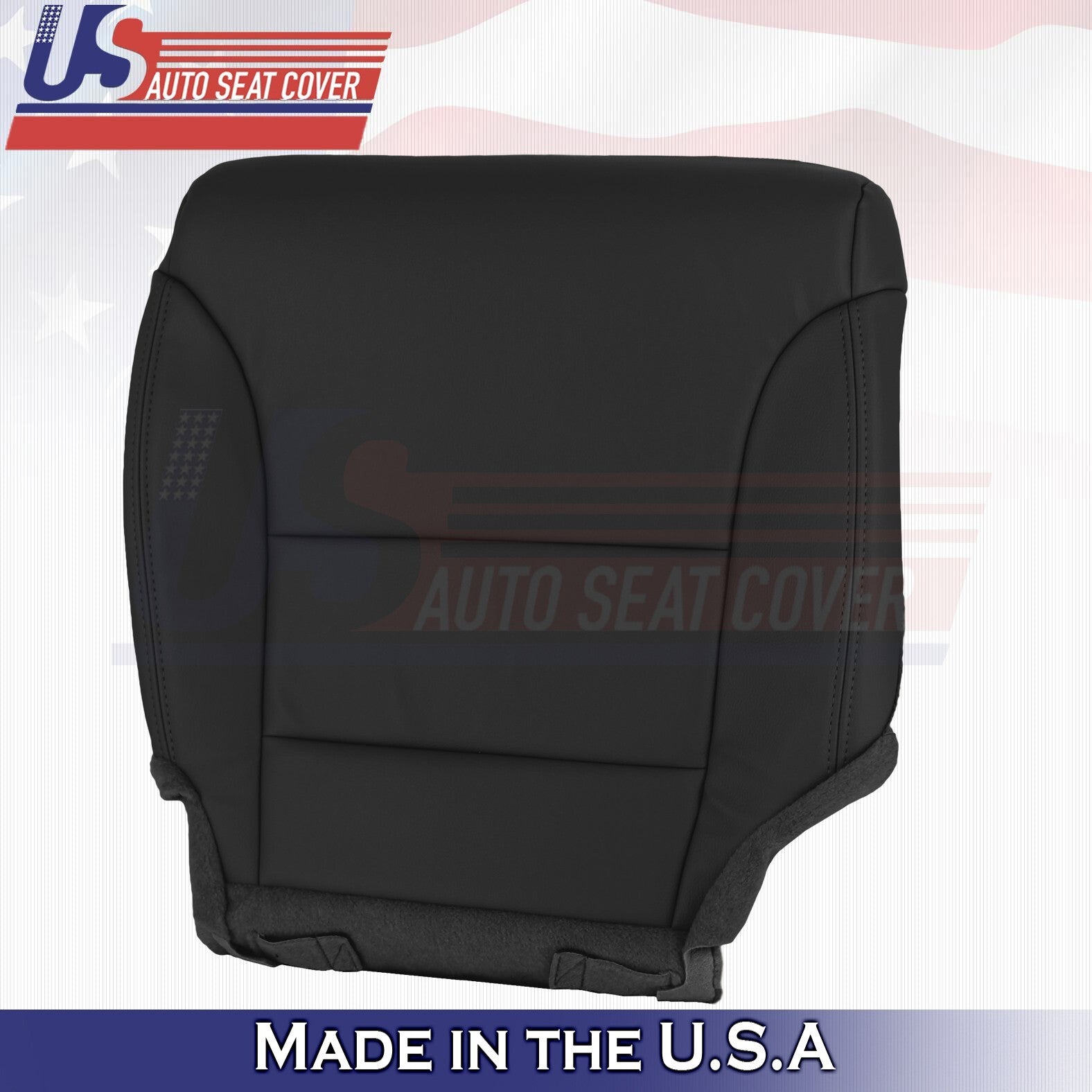 2012 to 2015 For Honda CR-V Driver & Passenger Bottom Leather Seat Covers Black