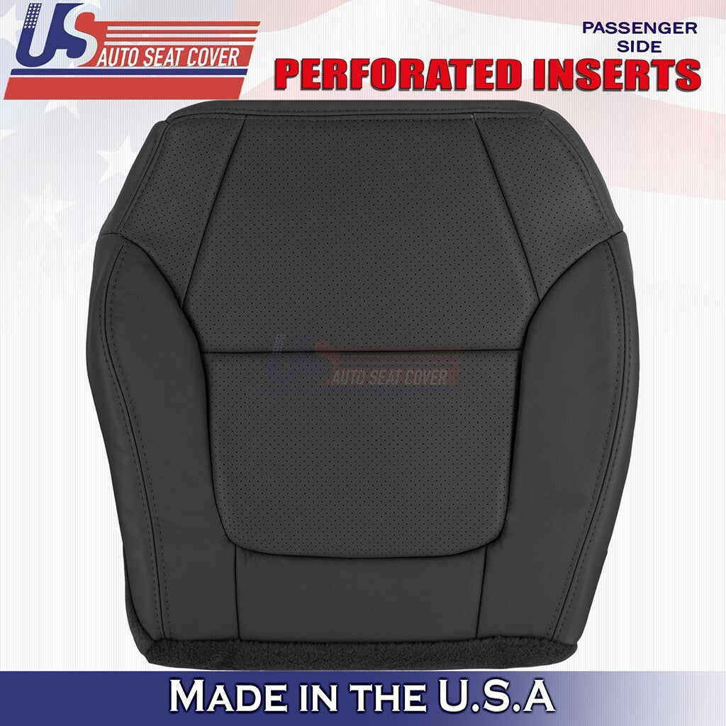 2001 to 2003 For Acura CL Type-S Passenger Bottom Perforated Leather Cover Black