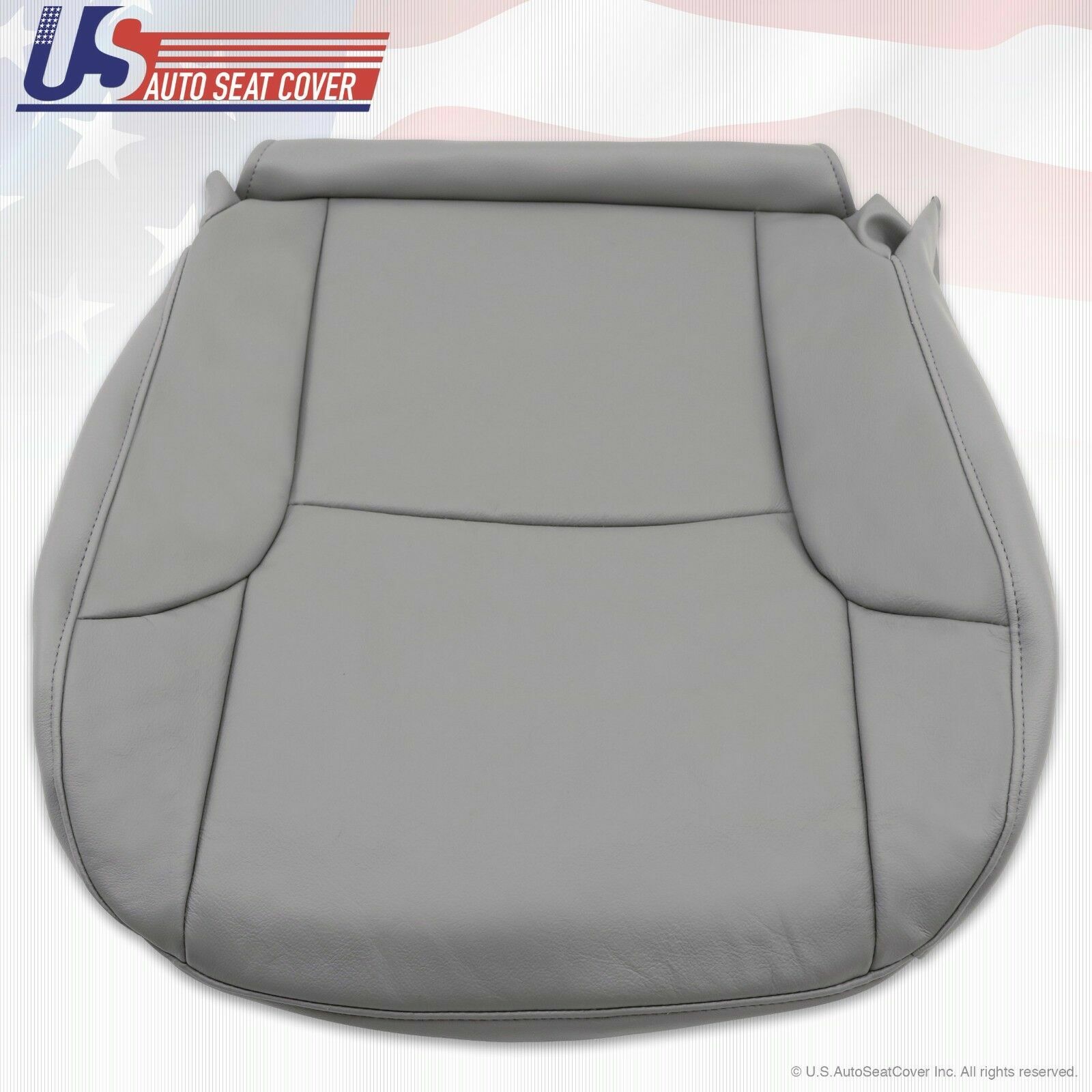 Passenger Lower Bottom Leather Seat Cover Gray Fits 2003-2009 Toyota 4Runner