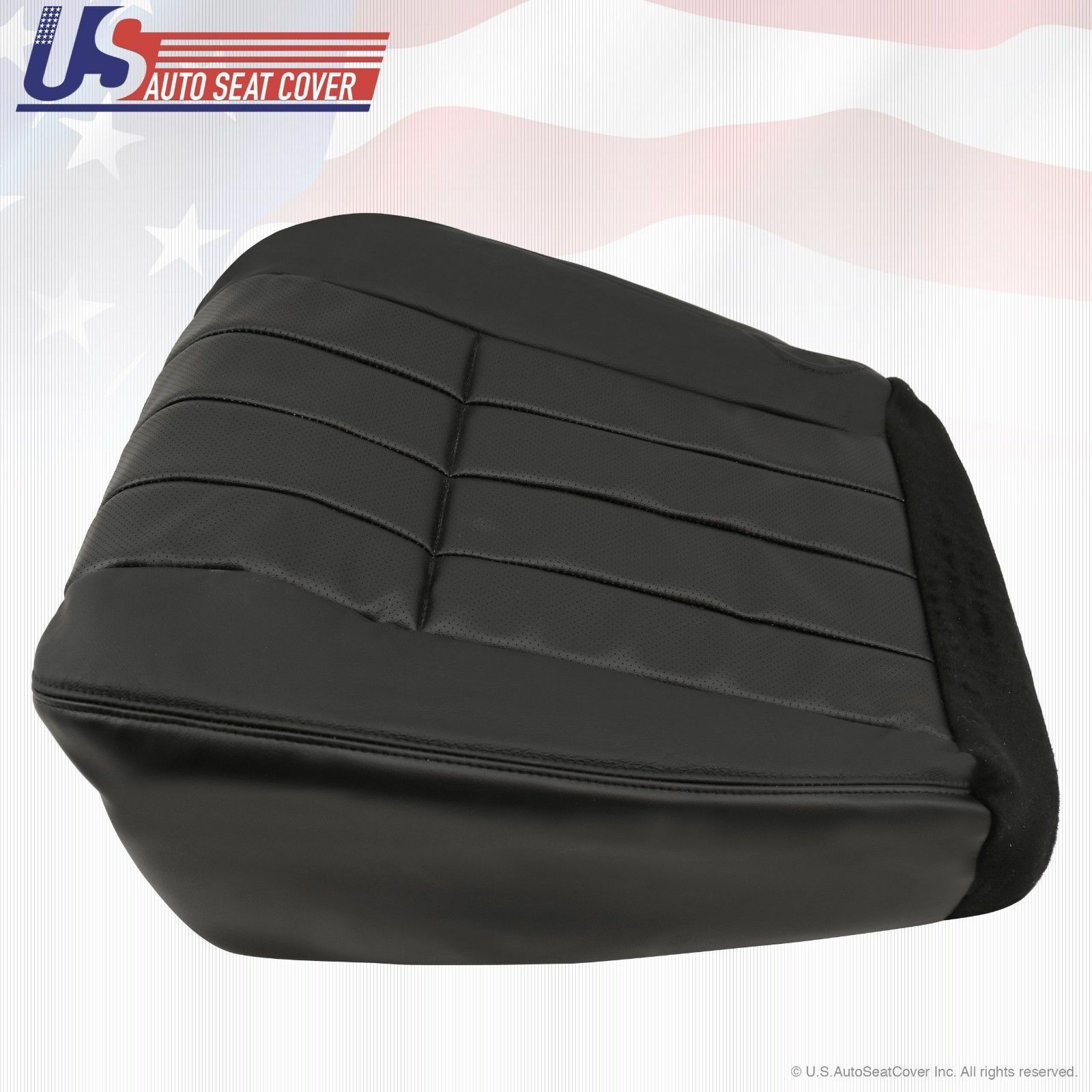 2005 2006 2007 Fits Ford F250 Driver & Passenger Bottoms Leather Cover Black