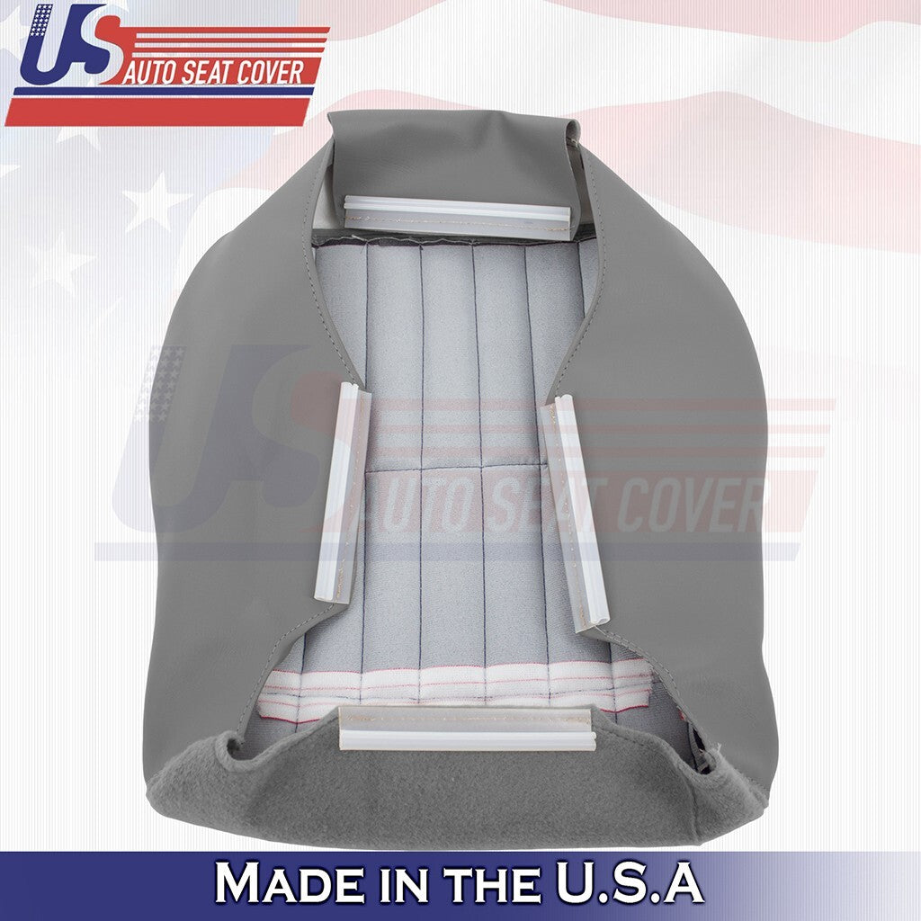 1999 to 2002 Fits Chevy Camaro Driver &Passenger Bottoms Perf Leather Cover Gray
