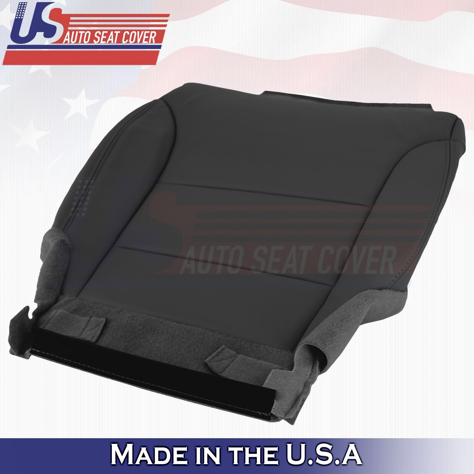 2012 to 2015 For Honda CR-V Driver & Passenger Bottom Leather Seat Covers Black