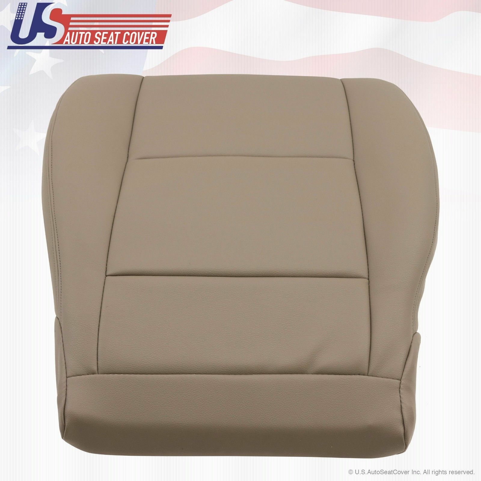 Fits 2002 Sequoia Front Driver Side Bottom Replacement Seat Cover Leather Tan