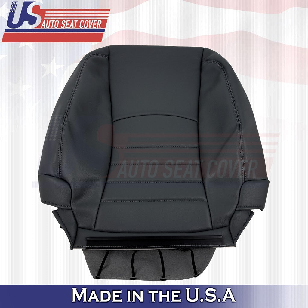 2016 2017 2018 For Dodge Ram ST Driver Top & Bottom Vinyl Seat Covers Black