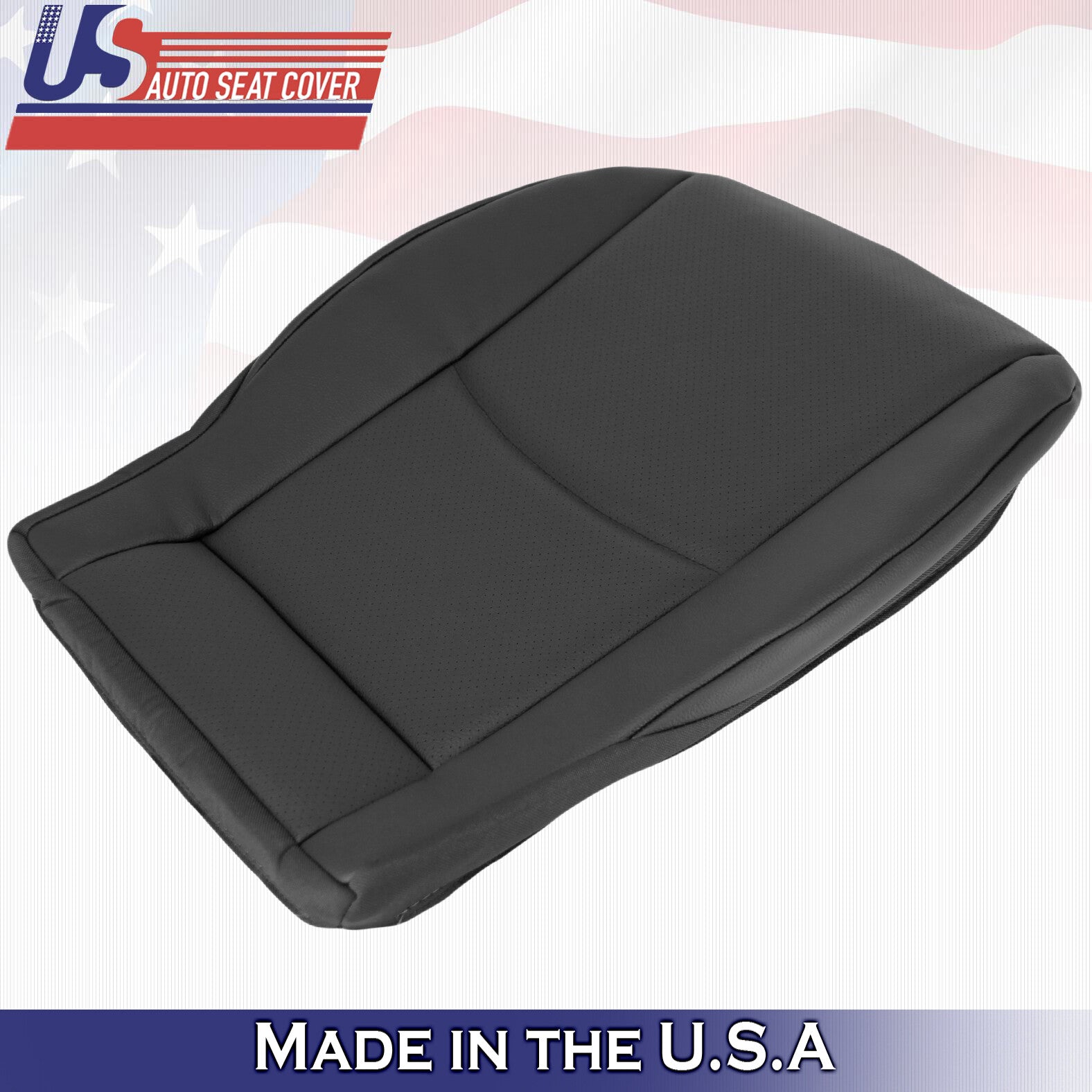 Fits 2001 2002 2003 2004 Mercedes Benz C Class Driver Bottom Leather Cover BLACK