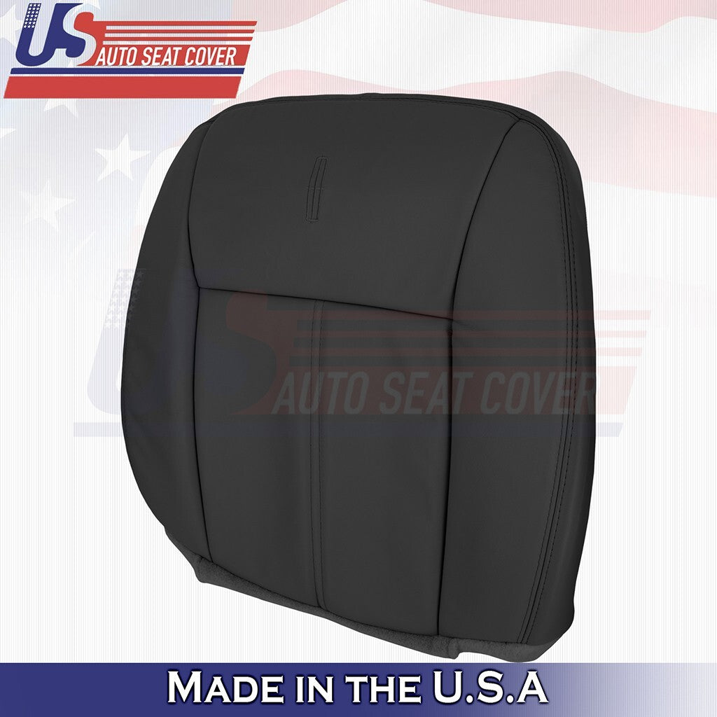 2003 2004 2005 2006 For Lincoln Town Car PASSENGER Top Leather Seat Cover Black