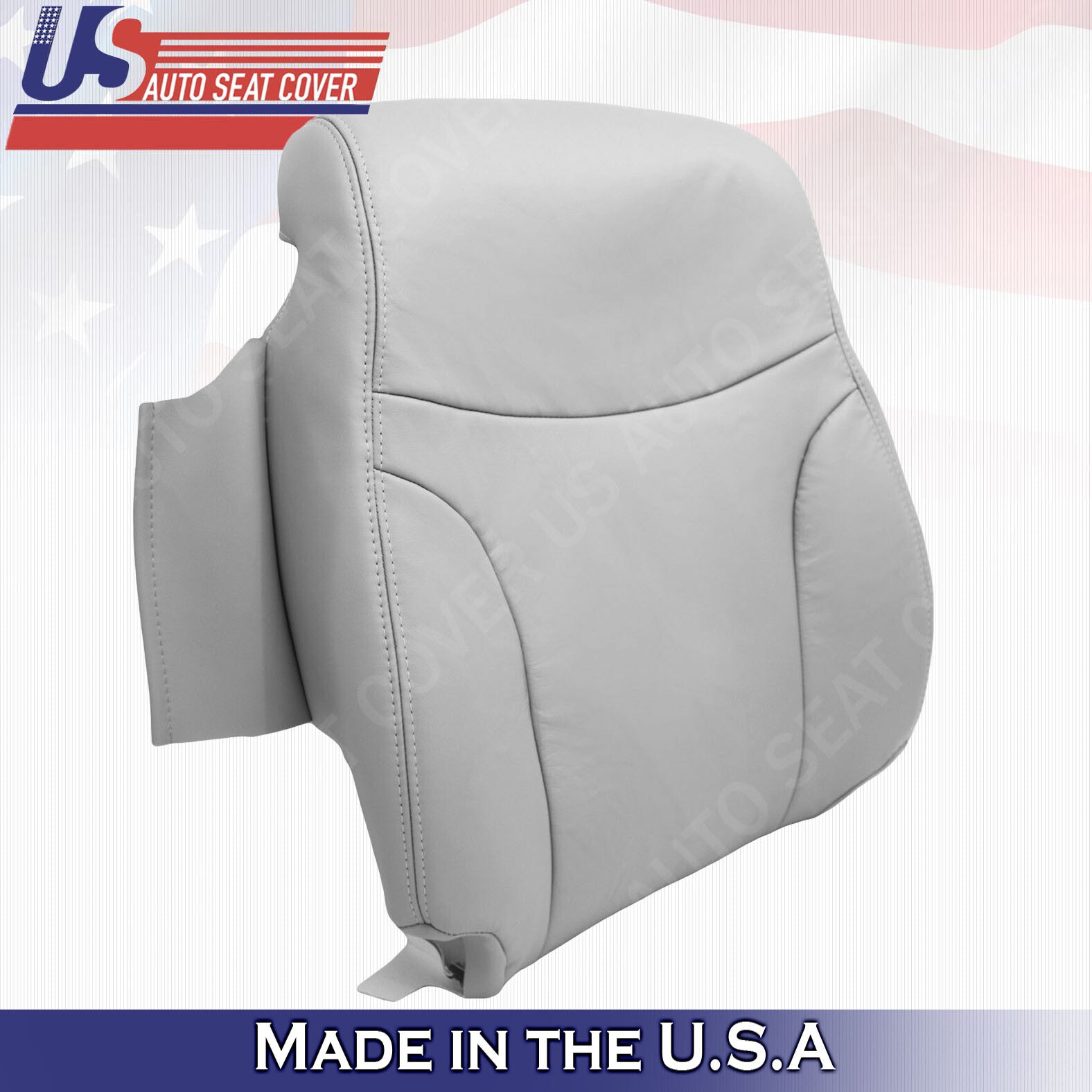 Fits 2002 to 2006 Lexus ES300 ES330 Front Set Top & Bottom Leather Cover Gray
