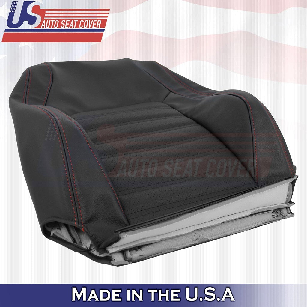 2011 to 2018 Fits VW Jetta GLI Driver & Passenger Tops Leather Cover Black