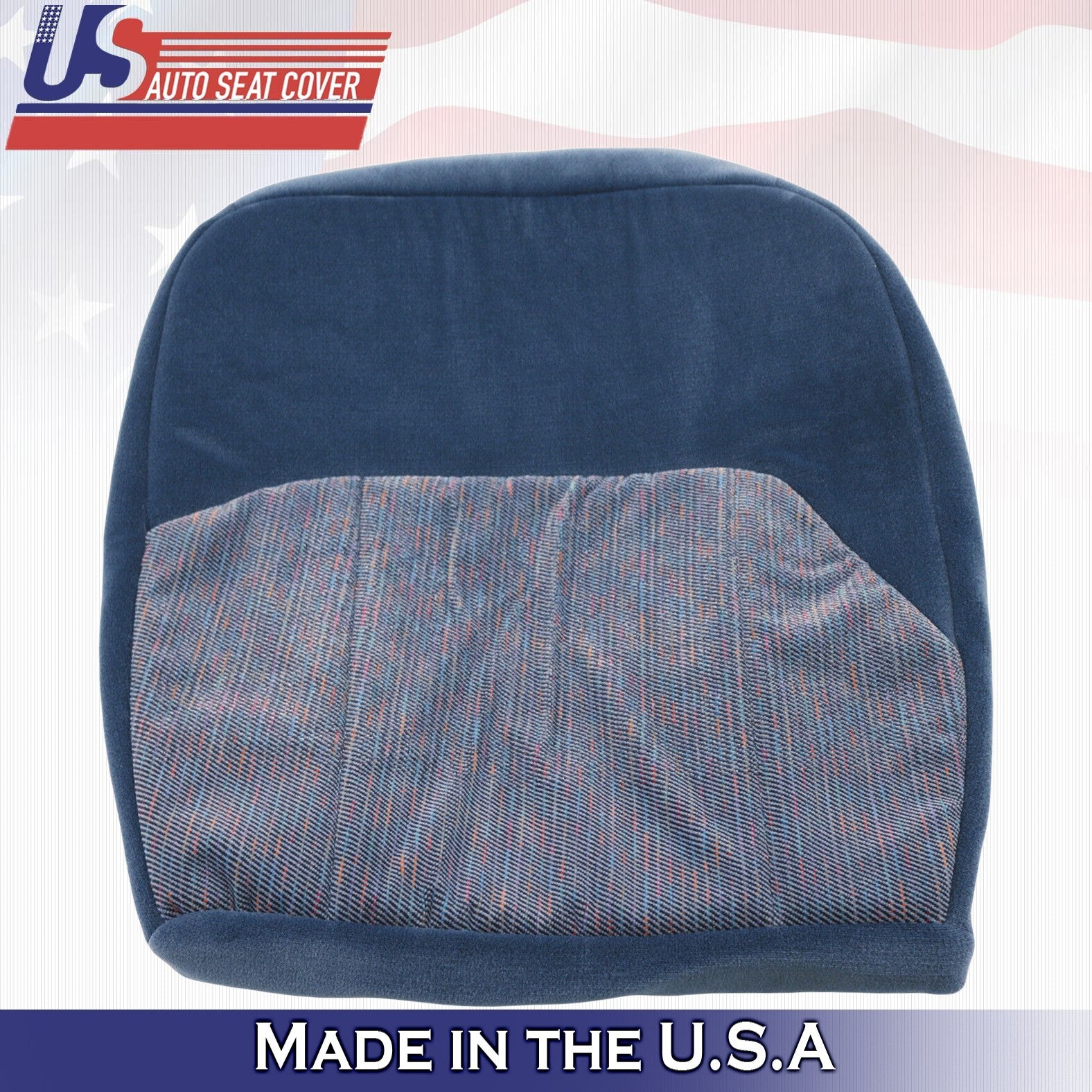 1994 1995 For Ford F150 F250 F350 F450 XLT Driver Bottom Cloth Seat Cover Blue