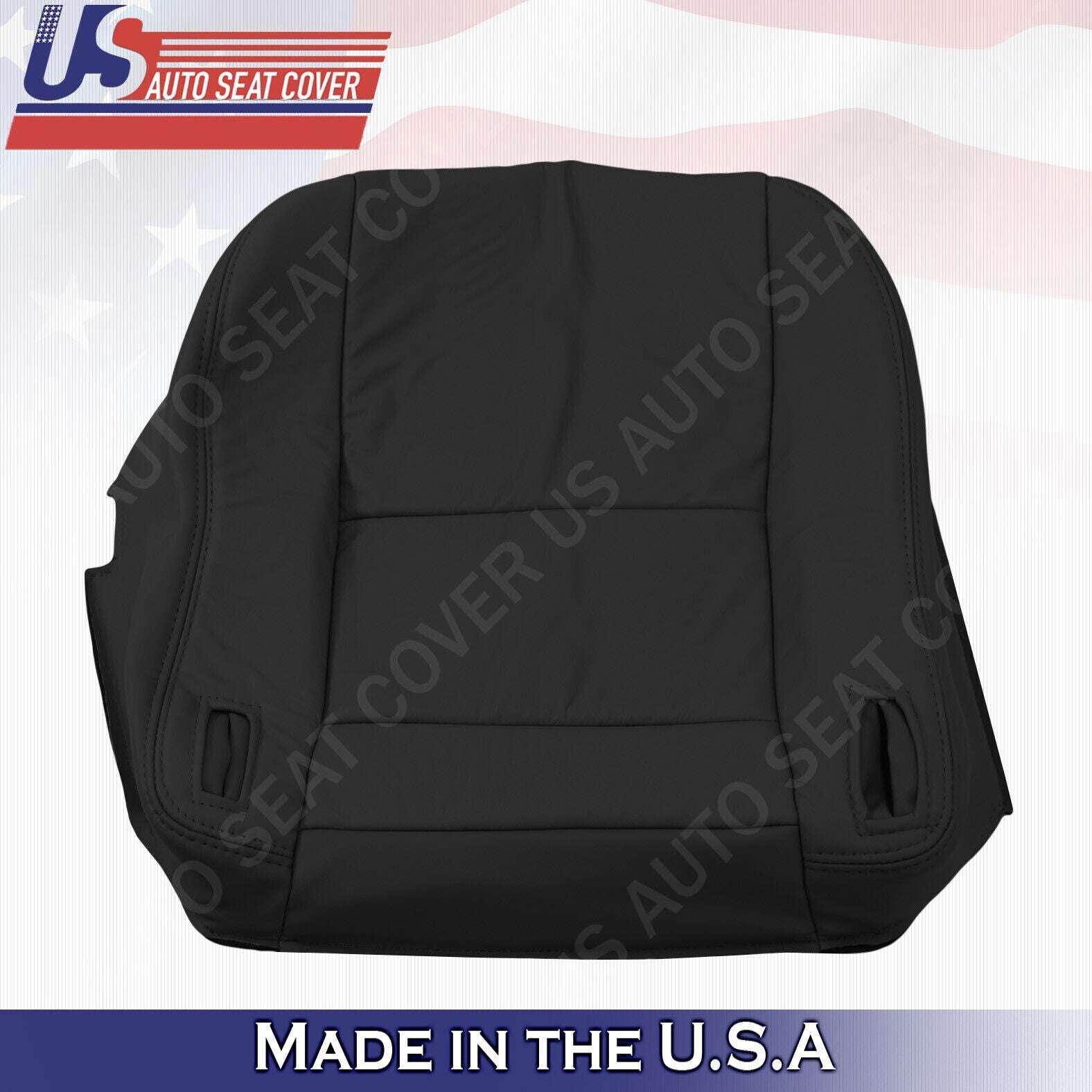 1997 1998 1999 For Lexus ES300 Passenger Top & Bottom Leather Seat Covers Black
