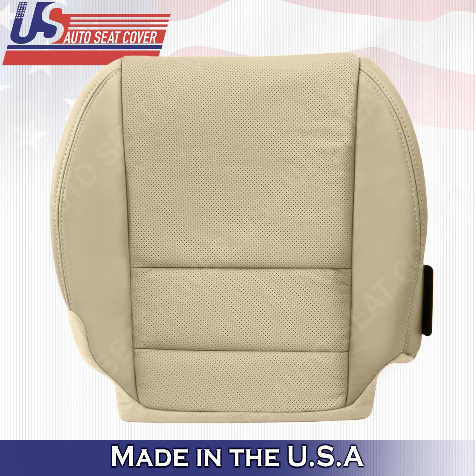 Driver Passenger Bottom Perforated Leather Cover Tan For Acura MDX 2007 to 2012
