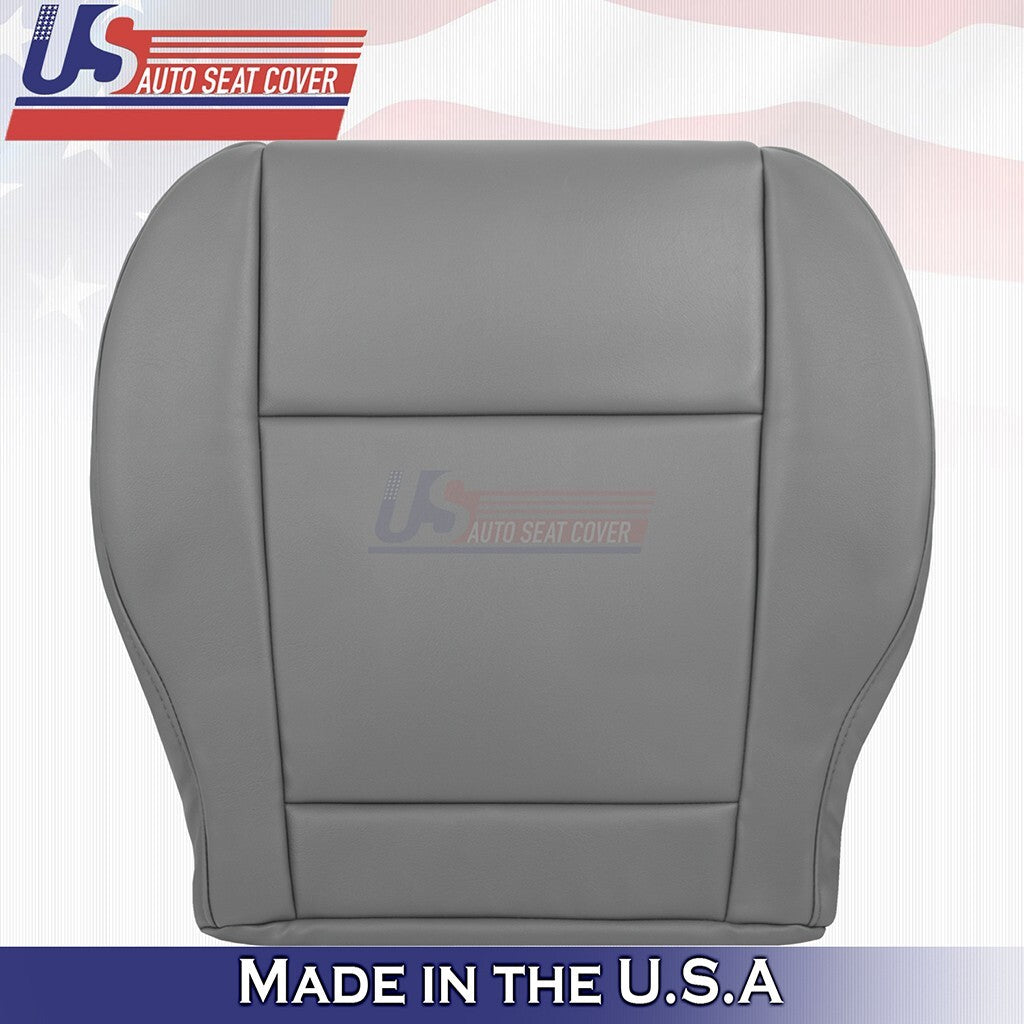 2015 to 2020 Fits Ford Transit 250 350 Van Driver Bottom Vinyl Seat Cover Gray