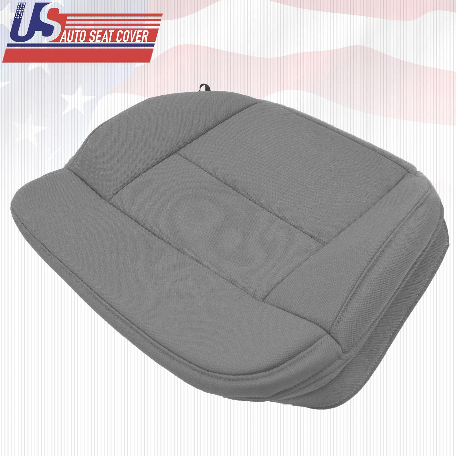 2004 Ford F150 Lariat Driver Side Bottom Replacement Cloth Seat Cover FLINT GRAY
