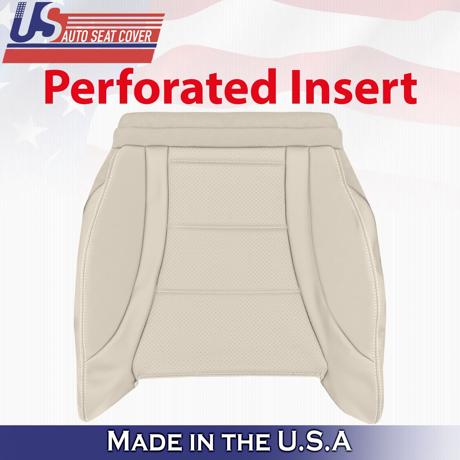 2015 to 2021 For Mercedes Benz C-Class Driver Side Bottom Leather Seat Cover Tan