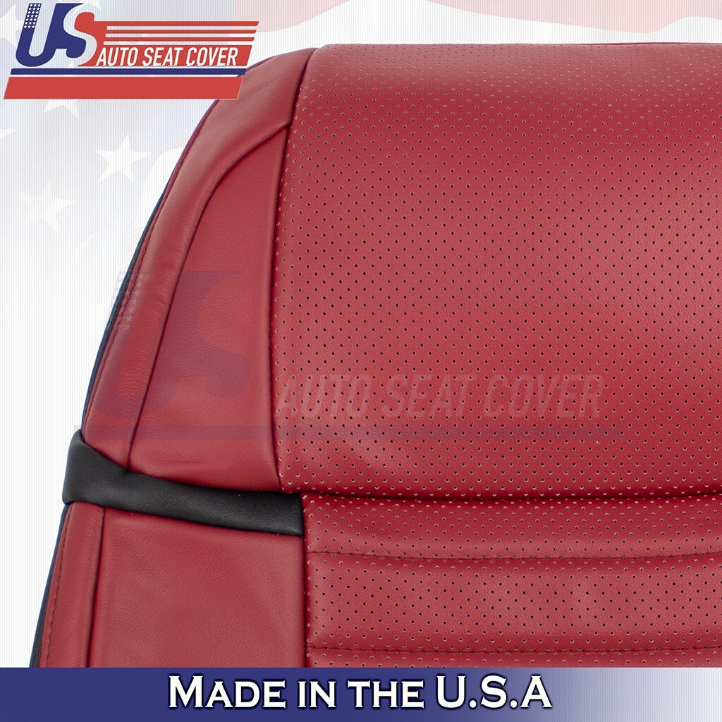 2017 2018 Fits Lexus GS350 F-Sport Driver & Passenger Top Leather Seat Cover Red
