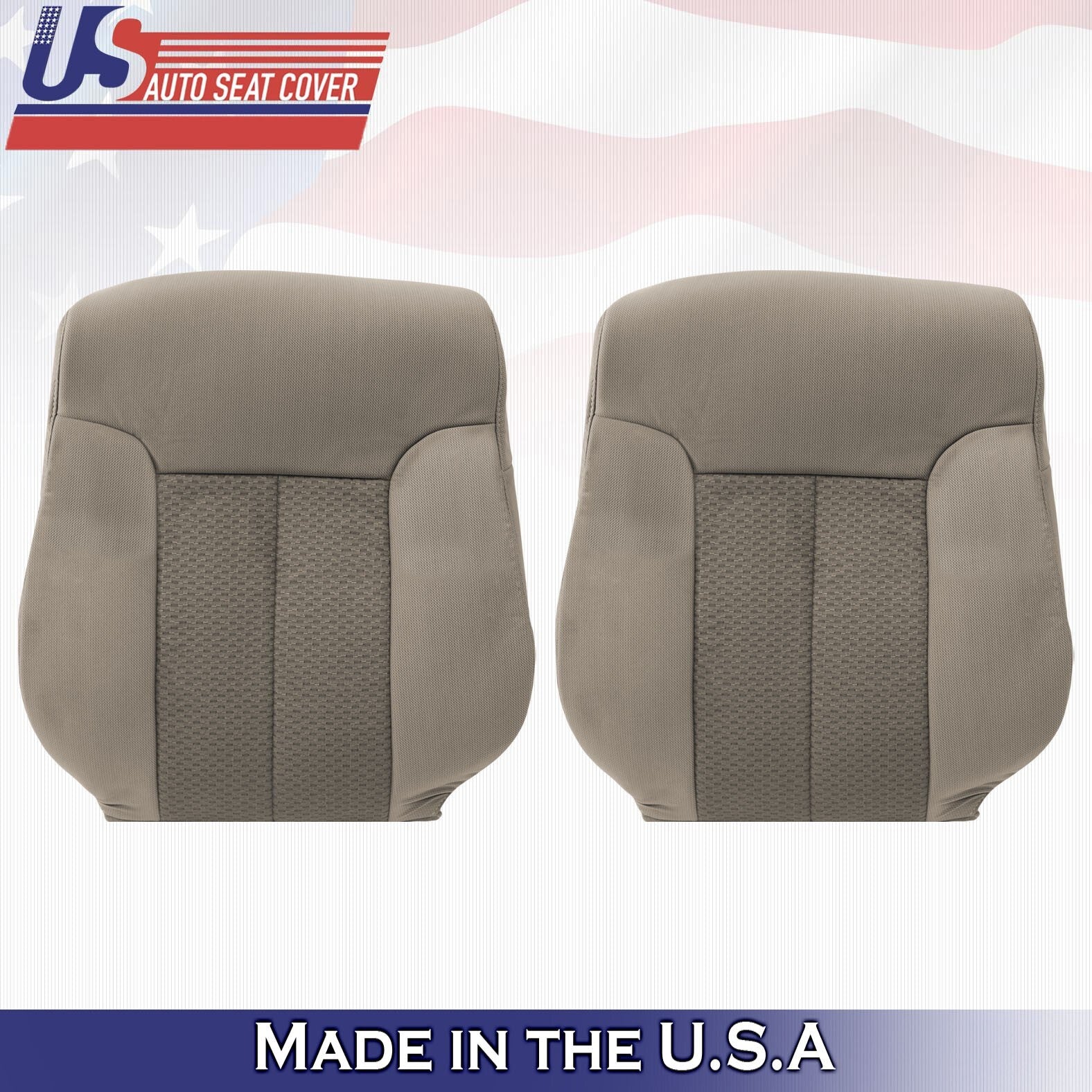 2011 2012 2013 2014 FITS Ford F150 Driver & Passenger Top Cloth Covers Abode Tan
