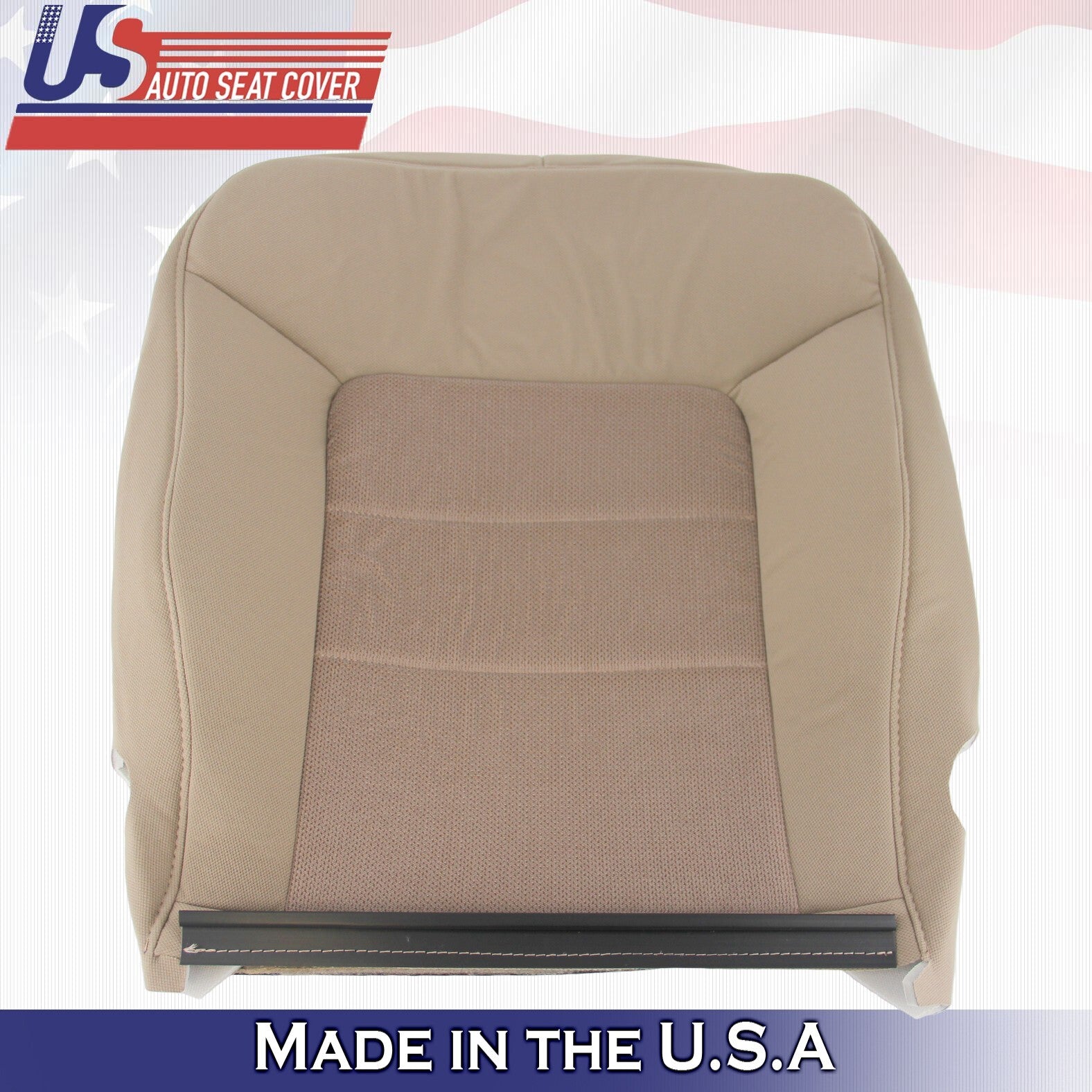 2003 2004 For Ford Expedition XLT  2nd Row Driver Top & Bottom Cloth Covers Tan