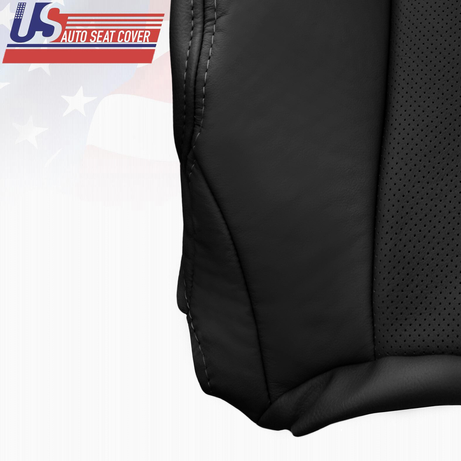 Black Driver Upper Back Leather Cover For: Lexus GS300 GS450 2008 2009 2010 2011