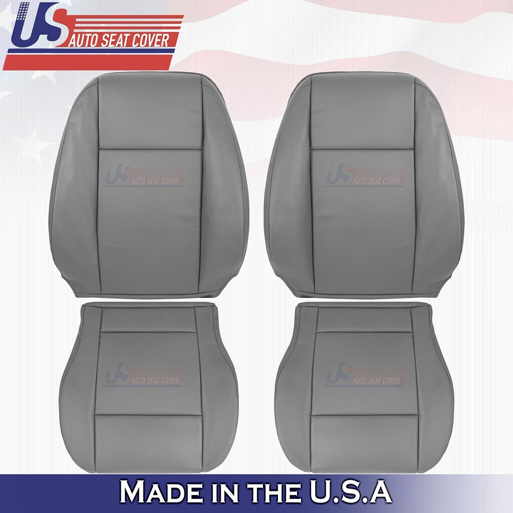 2015 to 2020 Fits Ford Transit 350 Van Front Set Tops & Bottoms Vinyl Cover Gray
