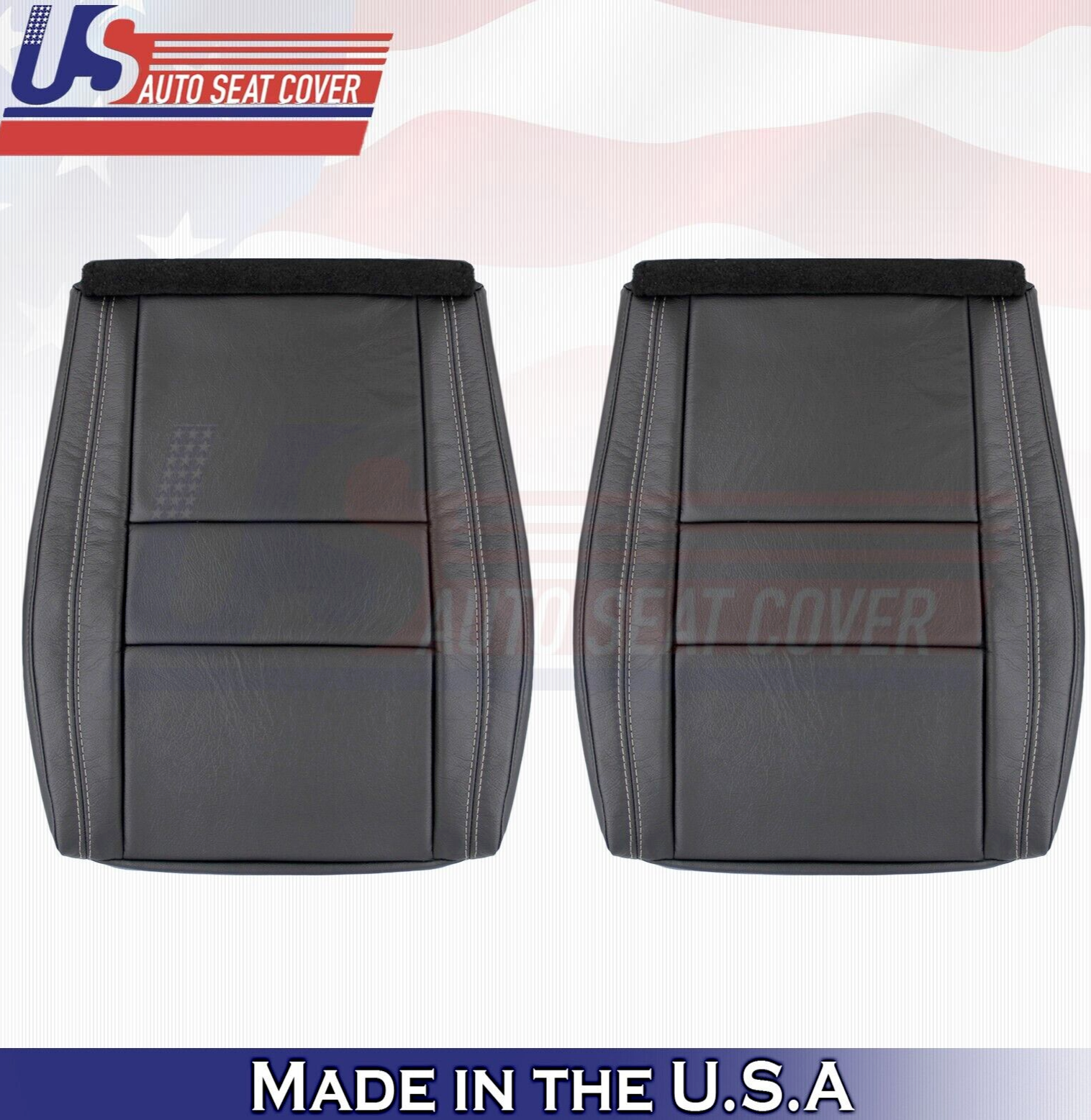 2014 For Jeep Grand Cherokee Limited Driver Passenger Bottom Leather Covers BLK