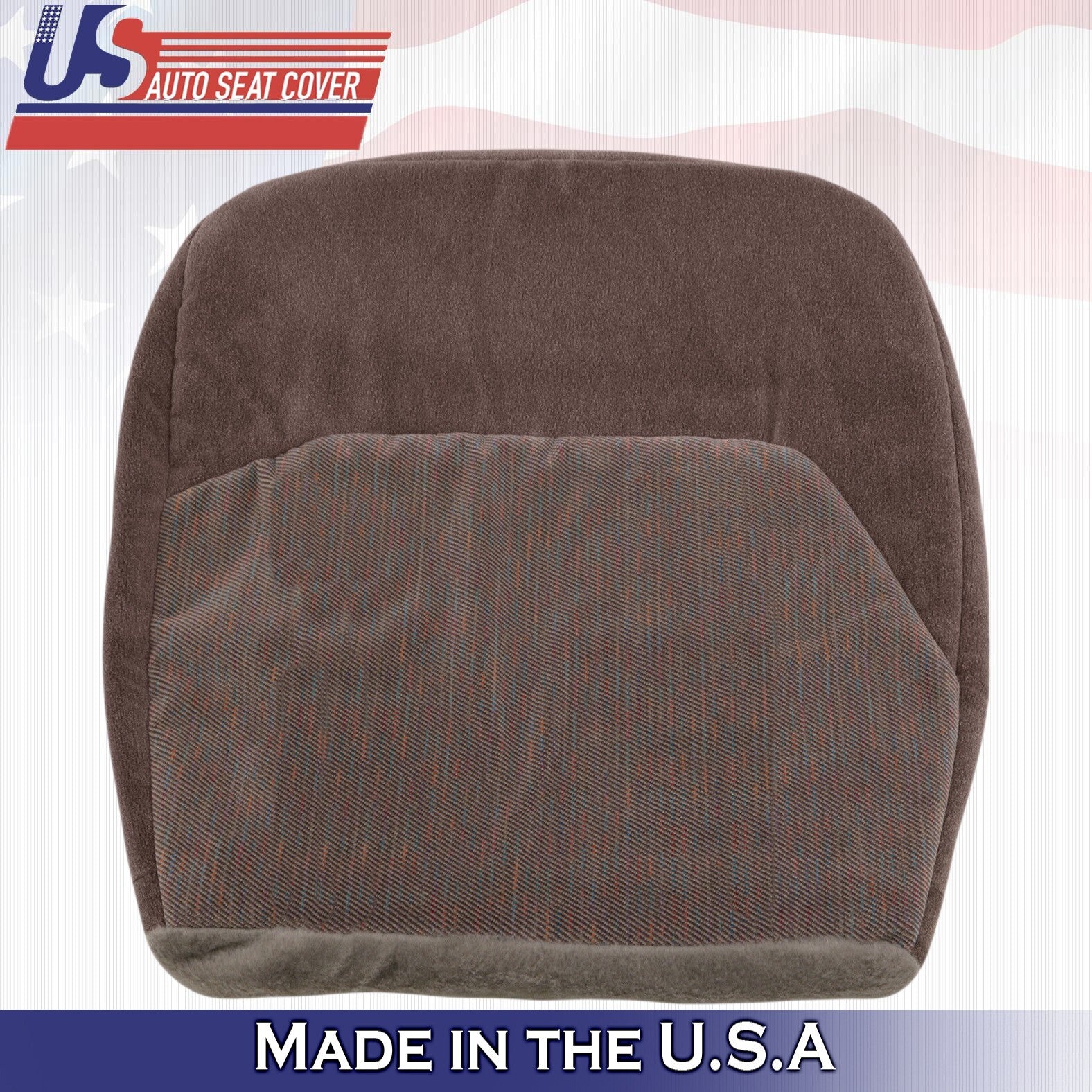 1994 1995 For Ford F150 F250 F350 XLT Front Driver Bottom Cloth Seat Cover Tan