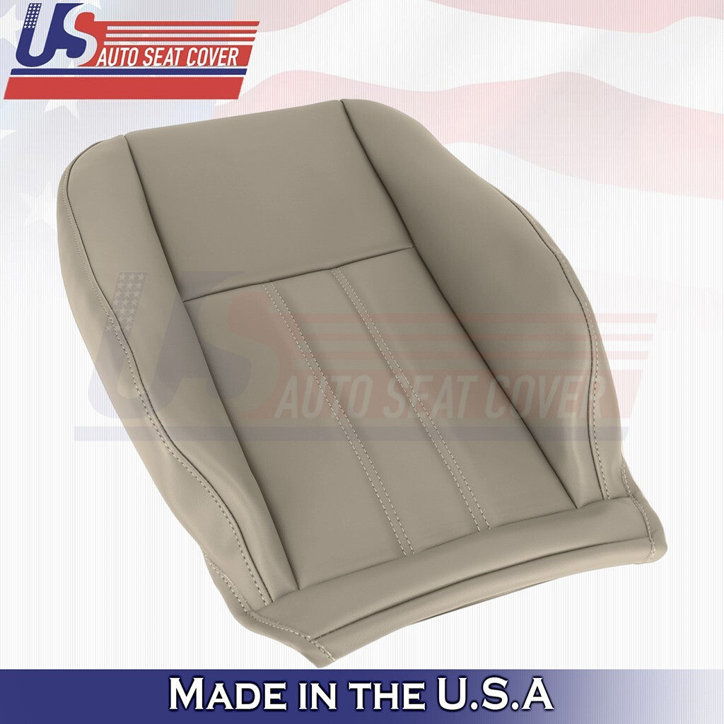 2008 to 2016 Fits Chrysler Town & Country Driver Top Bottom Leather Cover Tan