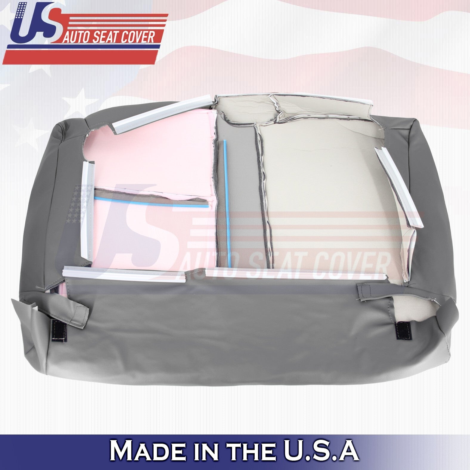 2007-2010 FOR Toyota Tundra Rear Driver &Passenger Tops Leather Cover Gray