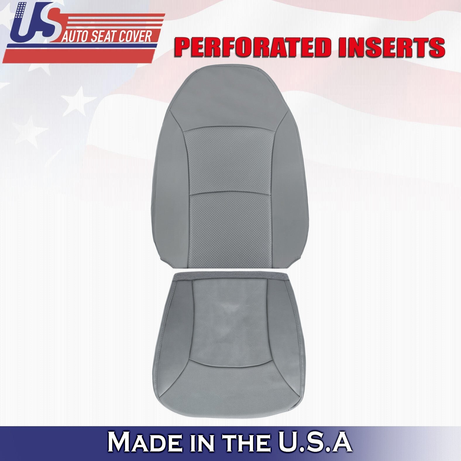2000 2001 2002 Fits Ford E150 Driver top & Bottom Vinyl Perforated Cover Gray