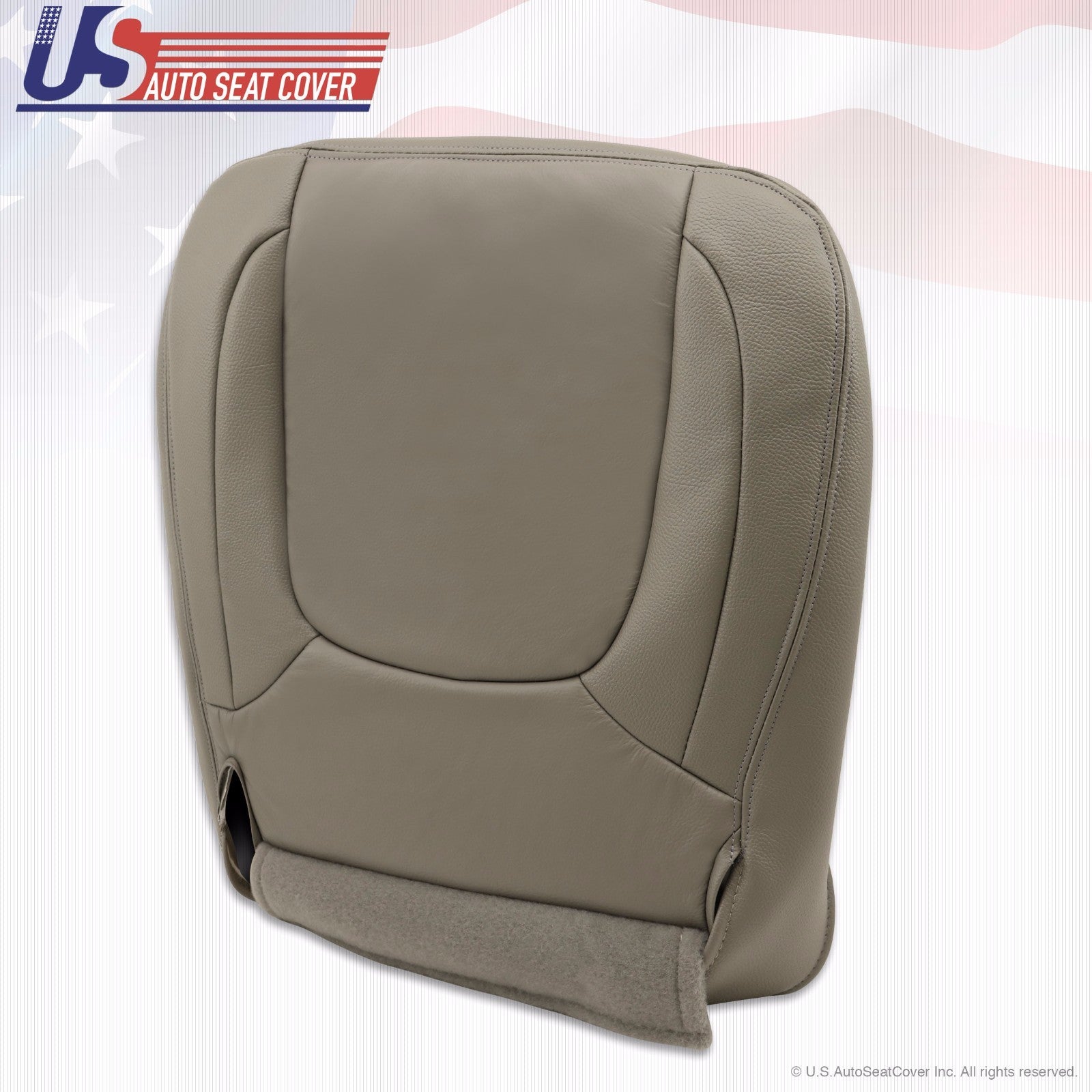 2004 2005 For Dodge Ram 1500 Laramie Driver Side Bottom Leather Seat Cover Taupe