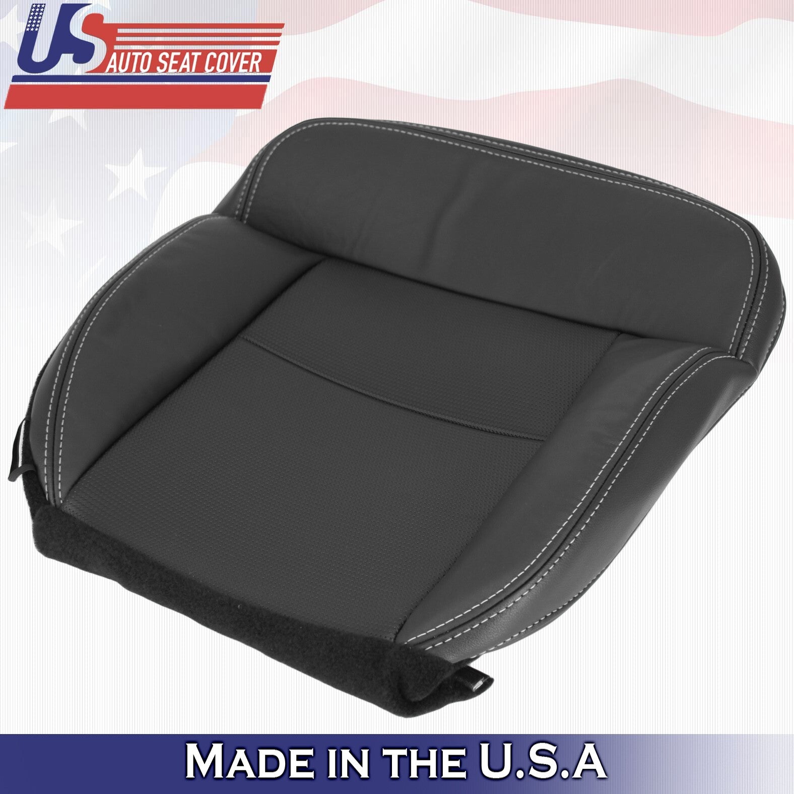 2004 to 2008 Fits Ford F150 FX4 Sport Passenger Bottom Leather Cover Black