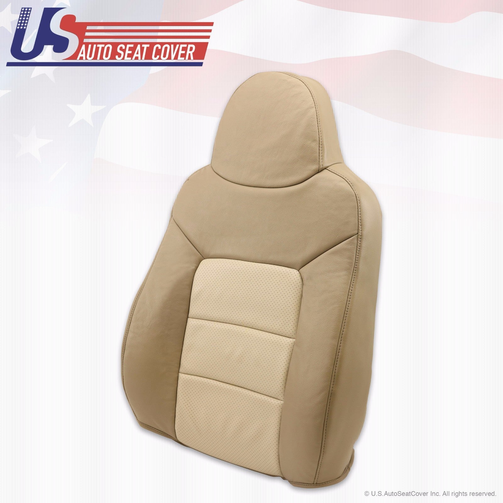 2004 Ford Expedition Eddie Bauer Driver Lean Back Perforated Leather Seat Cover