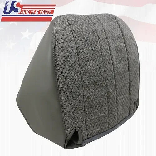 2003 to 2014 Fits Chevy Express Van Driver Bottom & Top Cloth Seat Cover Gray