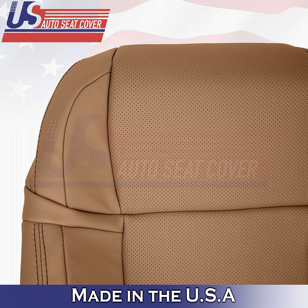 2013 to 2020 Fits Lexus GS350 F-Sport Passenger Top Leather Seat Cover Brown