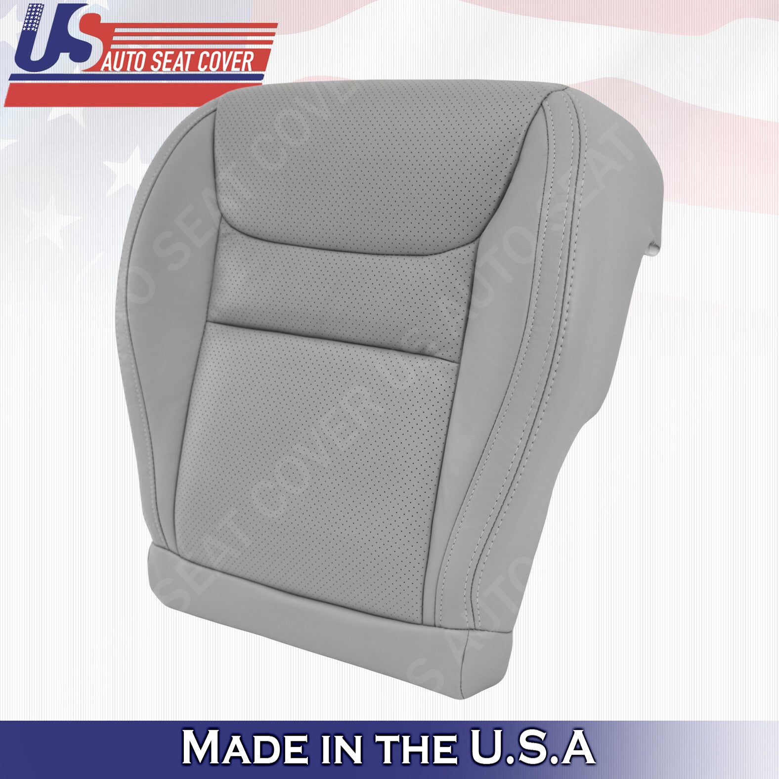 2001 2002 2003 Fits Toyota Highlander Passenger Bottom Leather Seat Cover Gray