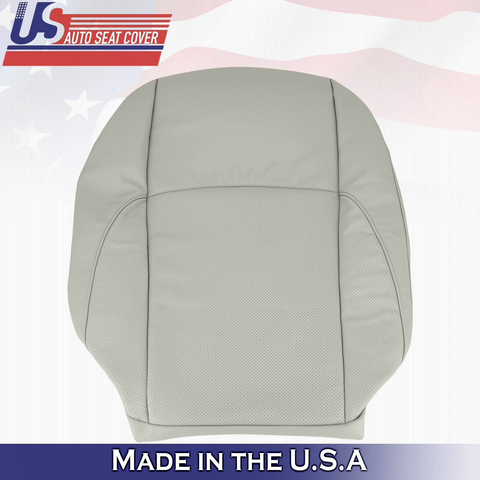 2010 2011 2012 Driver's Upper Seat Cover Leather Gray For Lexus ES350 Perforated