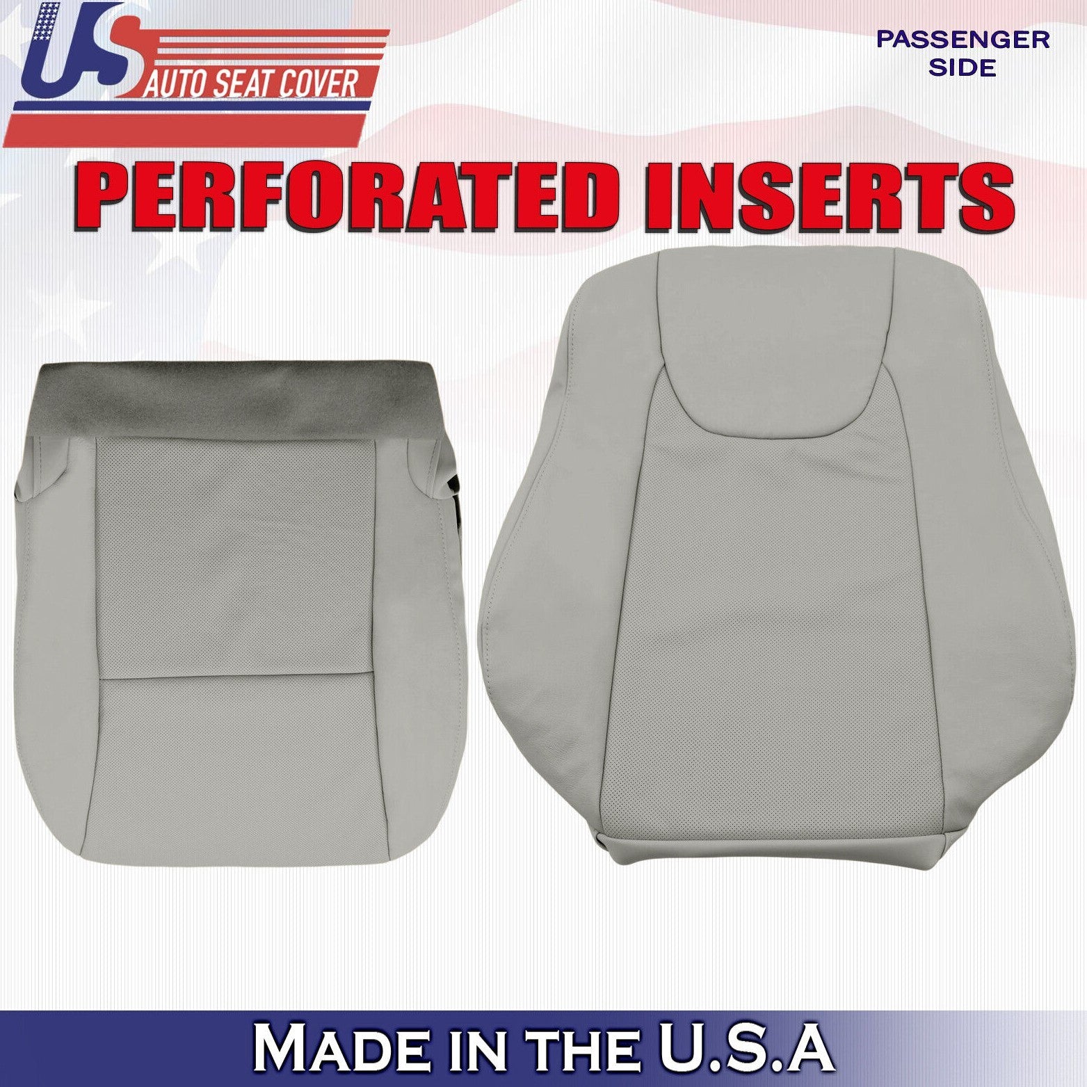 2010 to 2015 For Lexus RX350 RX450H Passenger Top & Bottoms Leather Covers Gray