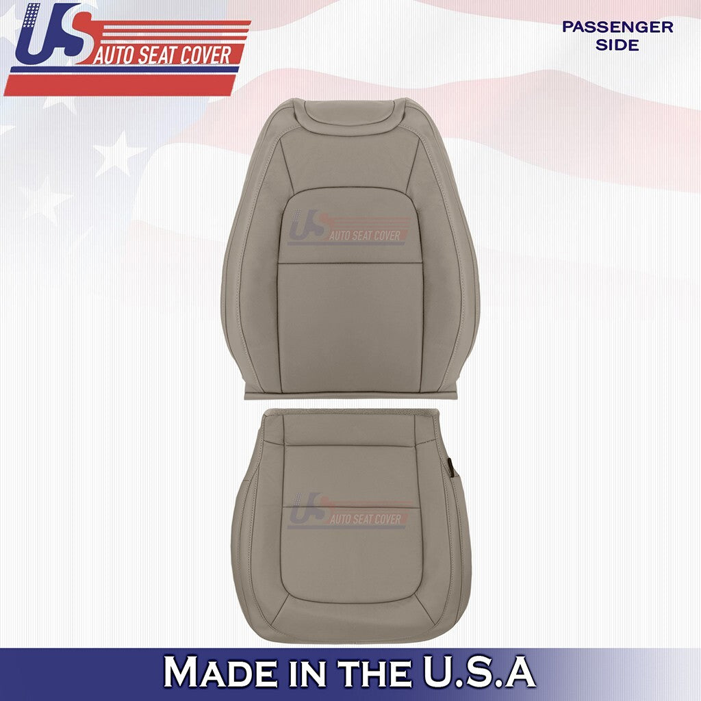 2015 to 2022 For GMC Canyon SLT Front Set Tops &Bottoms Leather Seat Cover Tan