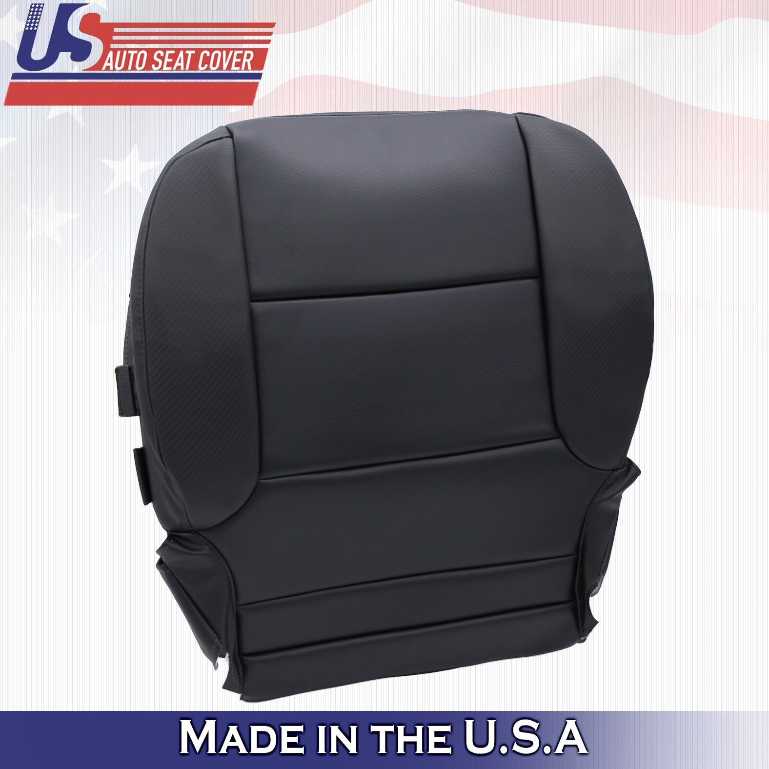 Passenger Bottom Leather Cover Black Fits For 2014 - 2019 GMC Sierra All-Terrain